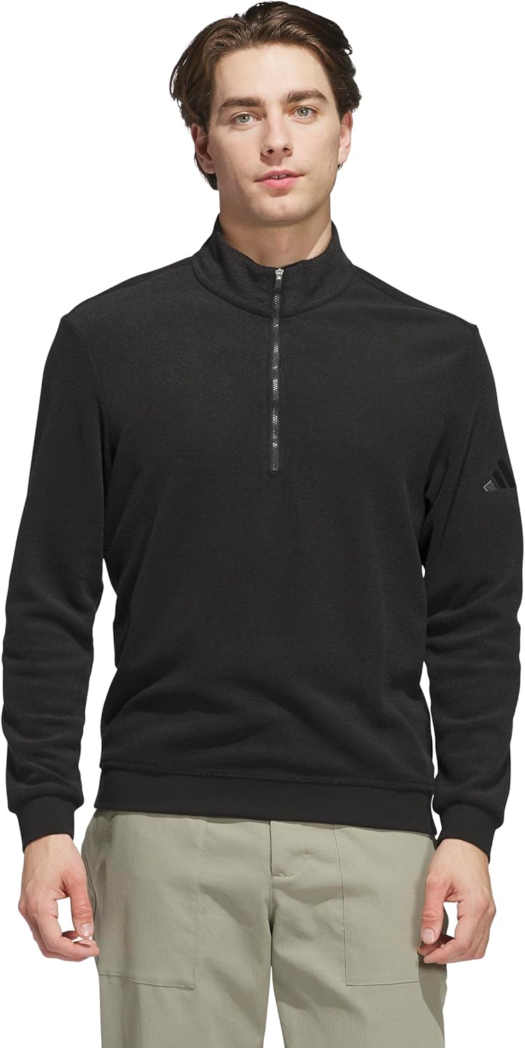 adidas mens Ultimate365 Terry Cloth Quarter-zip Pullover Review