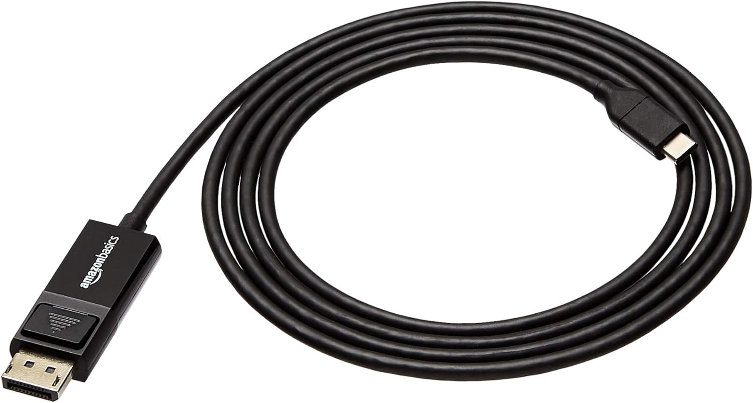 6ft Black USB-C to DisplayPort Cable - Crystal clear video transfer