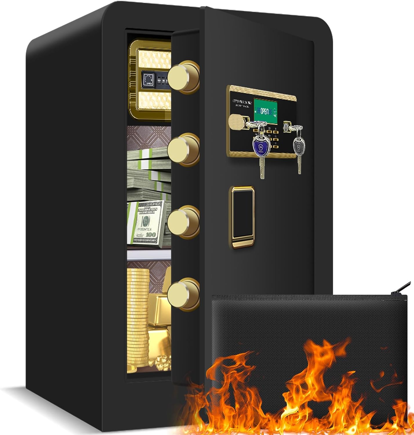 4.0 Cu ft Extra Large Heavy Duty Home Safe for Valuables