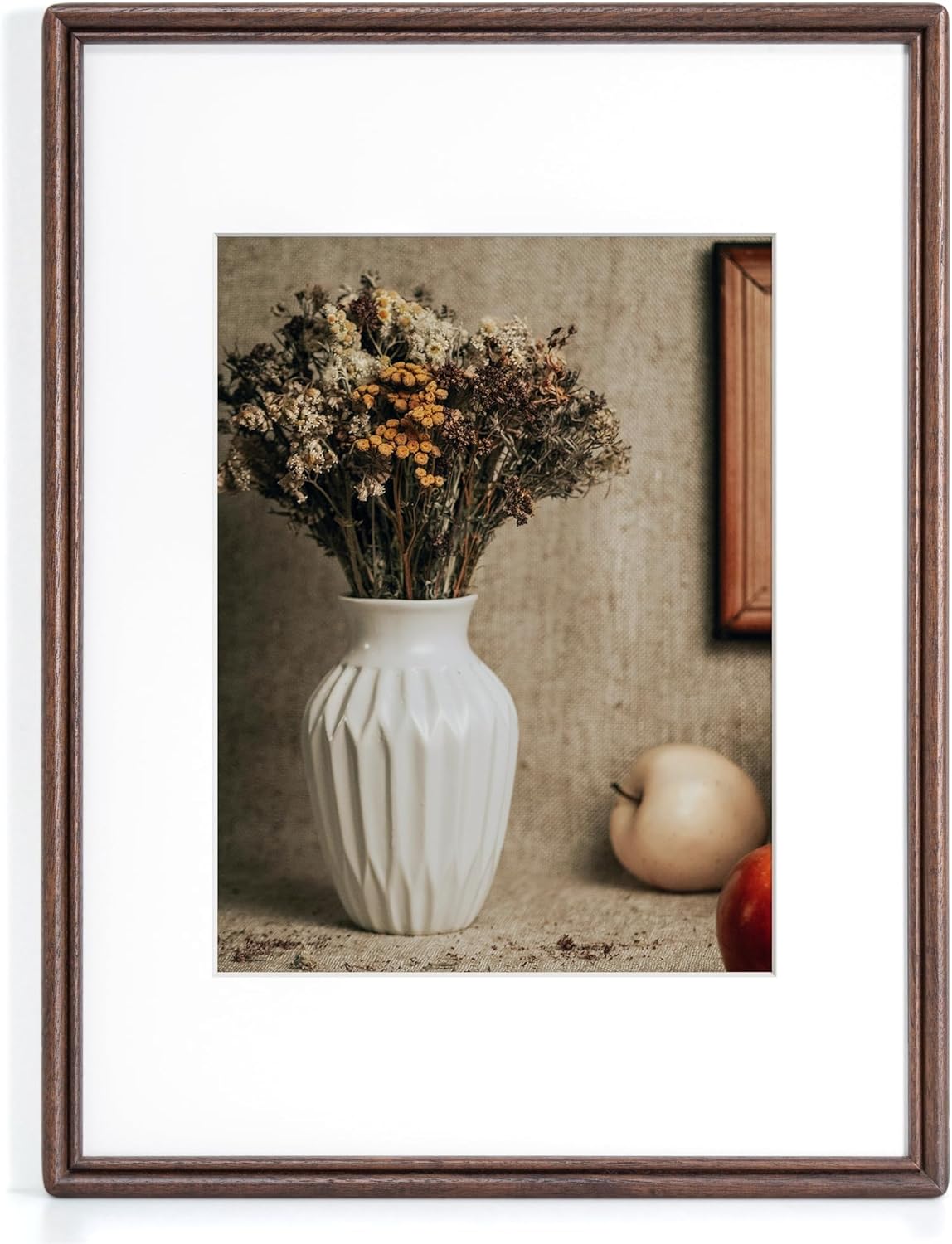 12X16 Natural Solid Walnut Wood Picture Frame for Art Display
