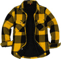 Boys Sherpa Lined Buffalo Plaid Button Down Shirt Jacket - Warm Layer