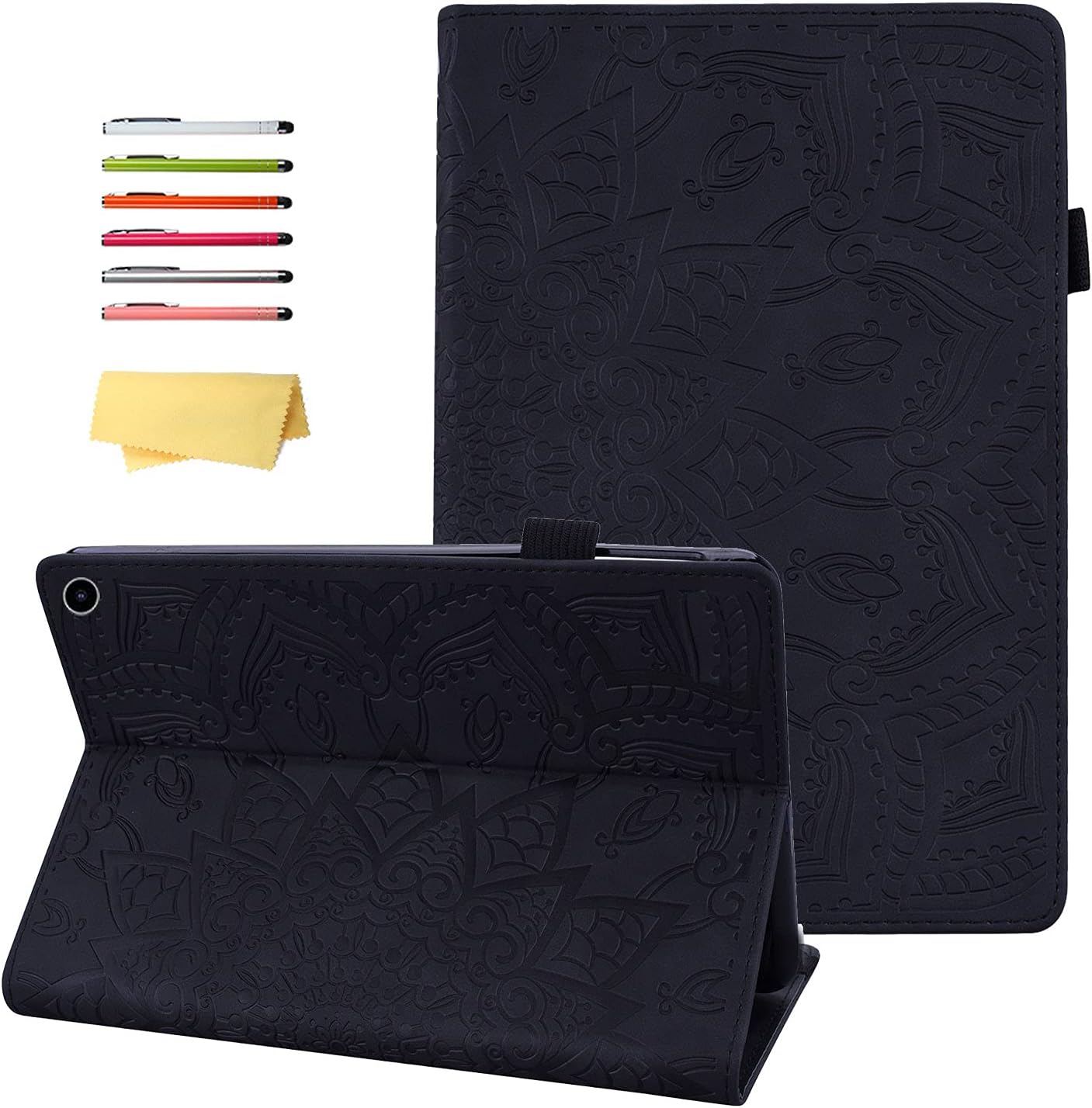 10.1 in Case for Kindle Fire HD 10 with Pencil Holder and Stand