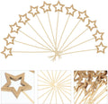 50pcs Gold Star Cocktail Picks: Festive Garnish for Parties!