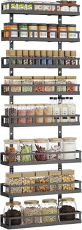 X-cosrack 8-Tier Adjustable Spice Rack Wall-Mounted Organizer - Space