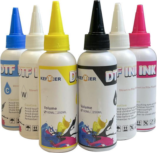 Vivid DTF Transfer Ink 600ML Kit for Epson Printers - 6 Colors