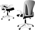 Tervo Foldable Ergonomic Gaming Chair in White & Black