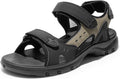 Mens Arch Support Hiking Sandals for Outdoor Sport - Adjustable Fit