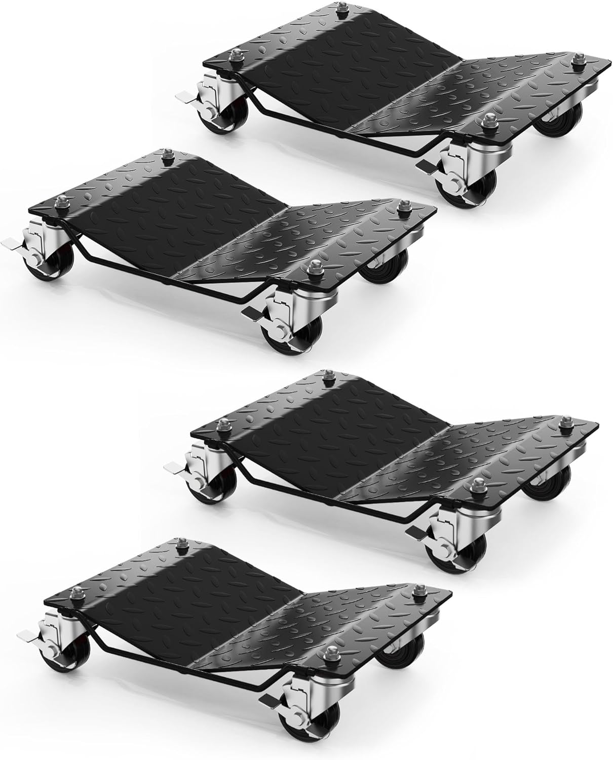 Car Wheel Dolly Set of 4 with 6000LBS Capacity for Vehicles