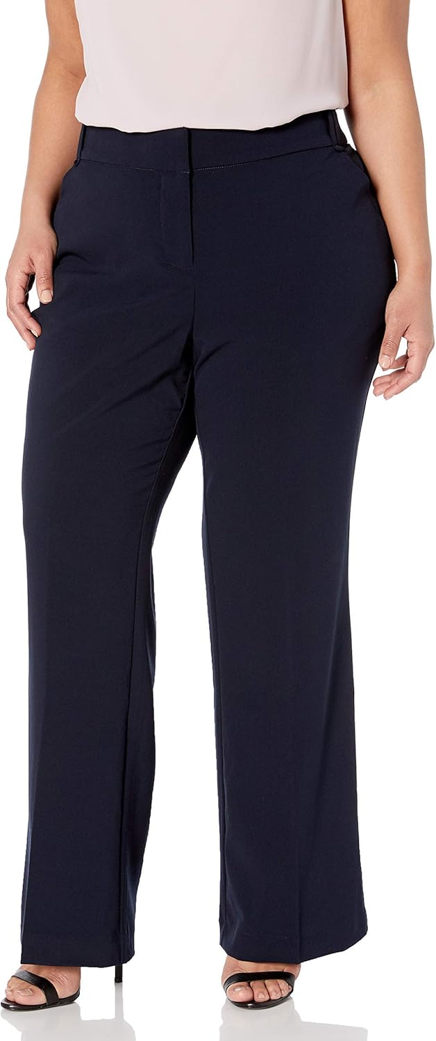 Briggs New York Women's Flare Leg Pant with Slimming Waistband
