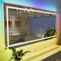 LOAAO 55x36 RGB LED Bathroom Mirror with Lights - Dimmable, Anti-Fog