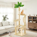 61in Large Cat Tree Tower for Indoor Cats - Sturdy Multi-Level Play