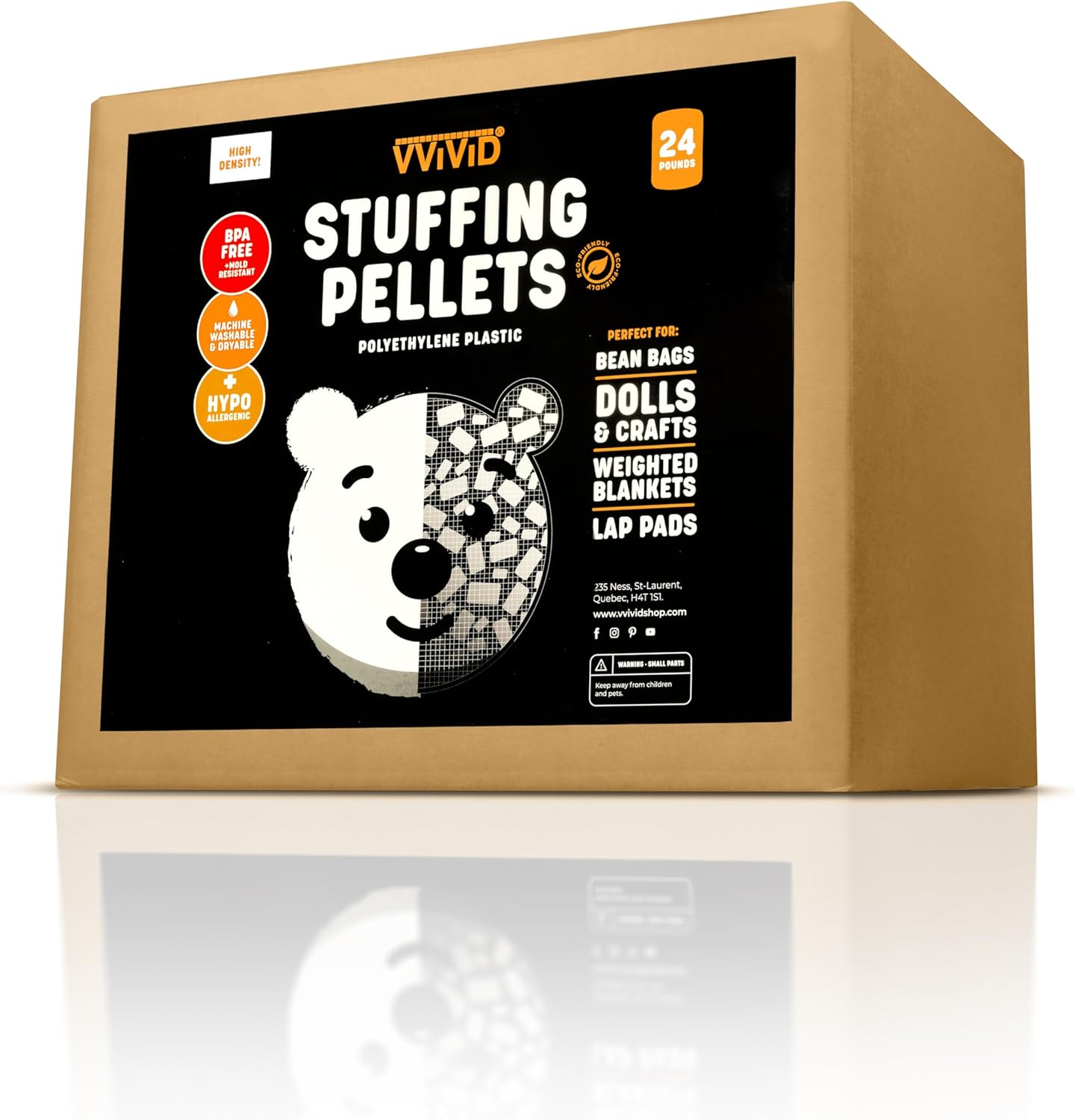 VViViD Eco-Friendly Weighted Stuffing Beads for Crafts and More