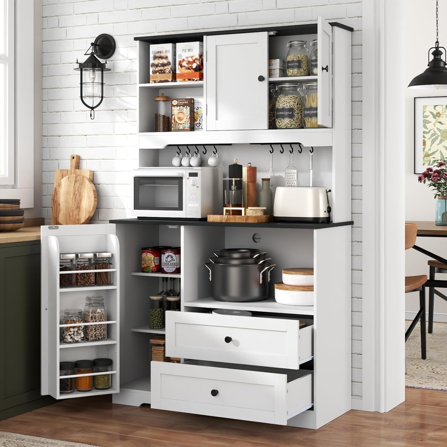 Organize in Style with Kitchen Buffet & Hutch