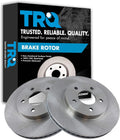 TRQ Front Brake Rotors Set Vented Compatible with 2005-2006 Chevy
