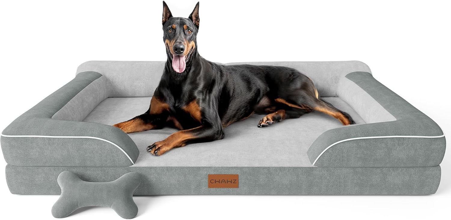 XXL Dog Bed with Cooling Gel Memory Foam for Extra Large Dogs