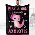 Axolotl Blanket Gifts for Kids and Adults - Cozy Fleece Decor