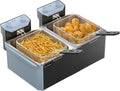 IronVow Double Oil Fryer: Fast & Safe 21.2QT Capacity