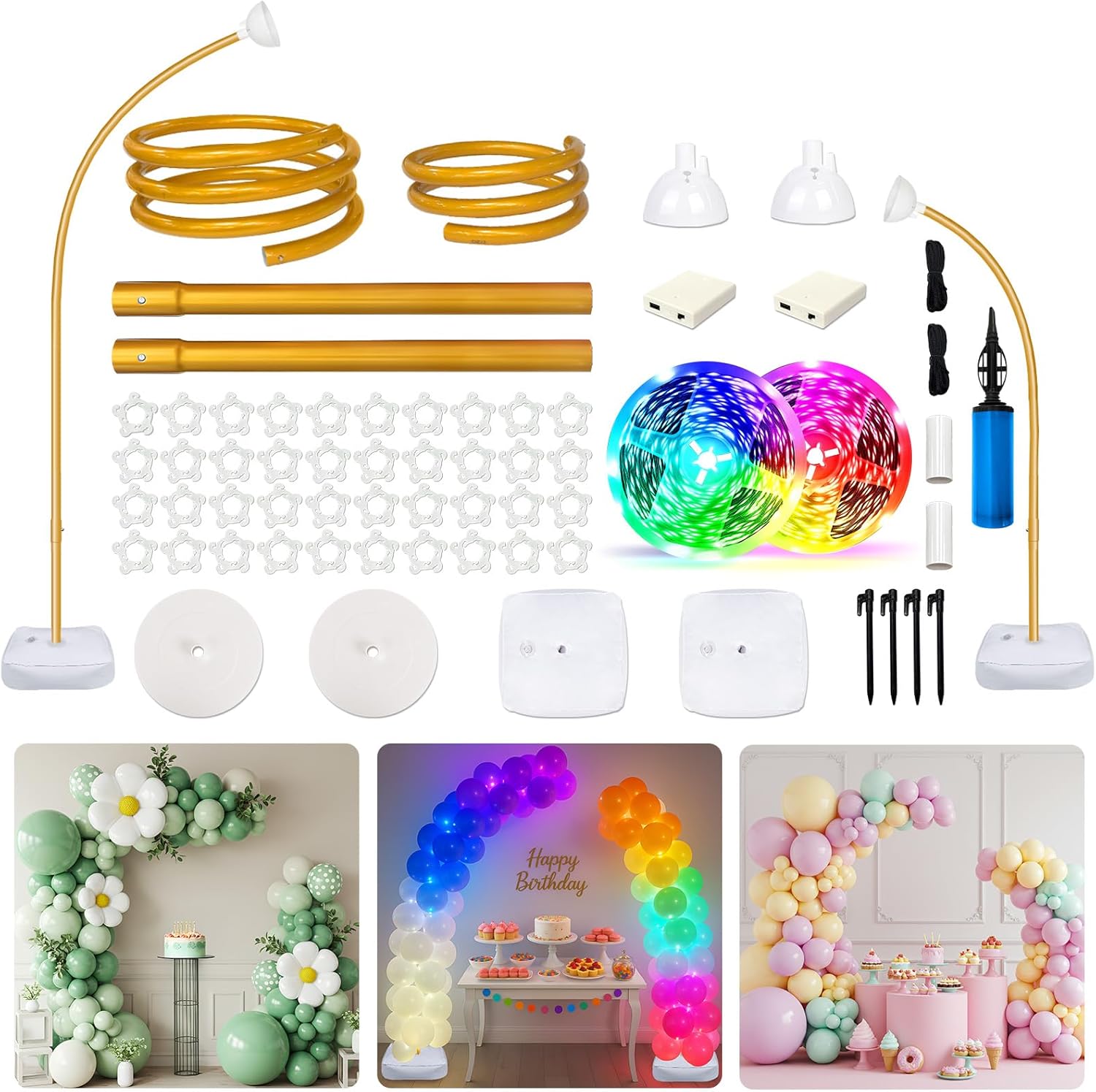 Lighted Balloon Arch Kit for Stunning Events and Celebrations