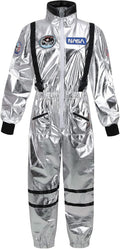Women's Astronaut Costume Adult Shiny Space Suit - Comfortable Cosplay