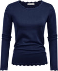 GRACE KARIN Women's High Stretchy Long Sleeve Pullover Sweater