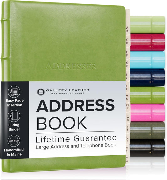 Gallery Leather Desk Address Book - Perfect for Home or Office