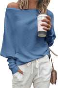 Women's Off Shoulder Batwing Sweater 2025 - Oversized Fall Knit