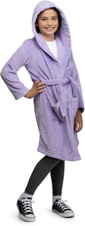 Kids Hooded Fleece Robe for Boys and Girls - Plush Cozy Robe