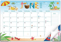 Desk Calendar 2025-2026 19-Month School Year Desk Pad - Cute Monthly