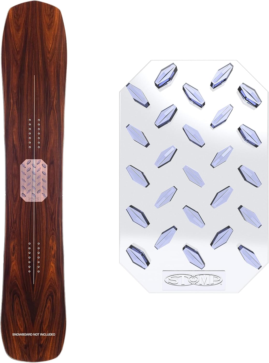 Enhanced Grip for Snowboards | Diamond Plate Design
