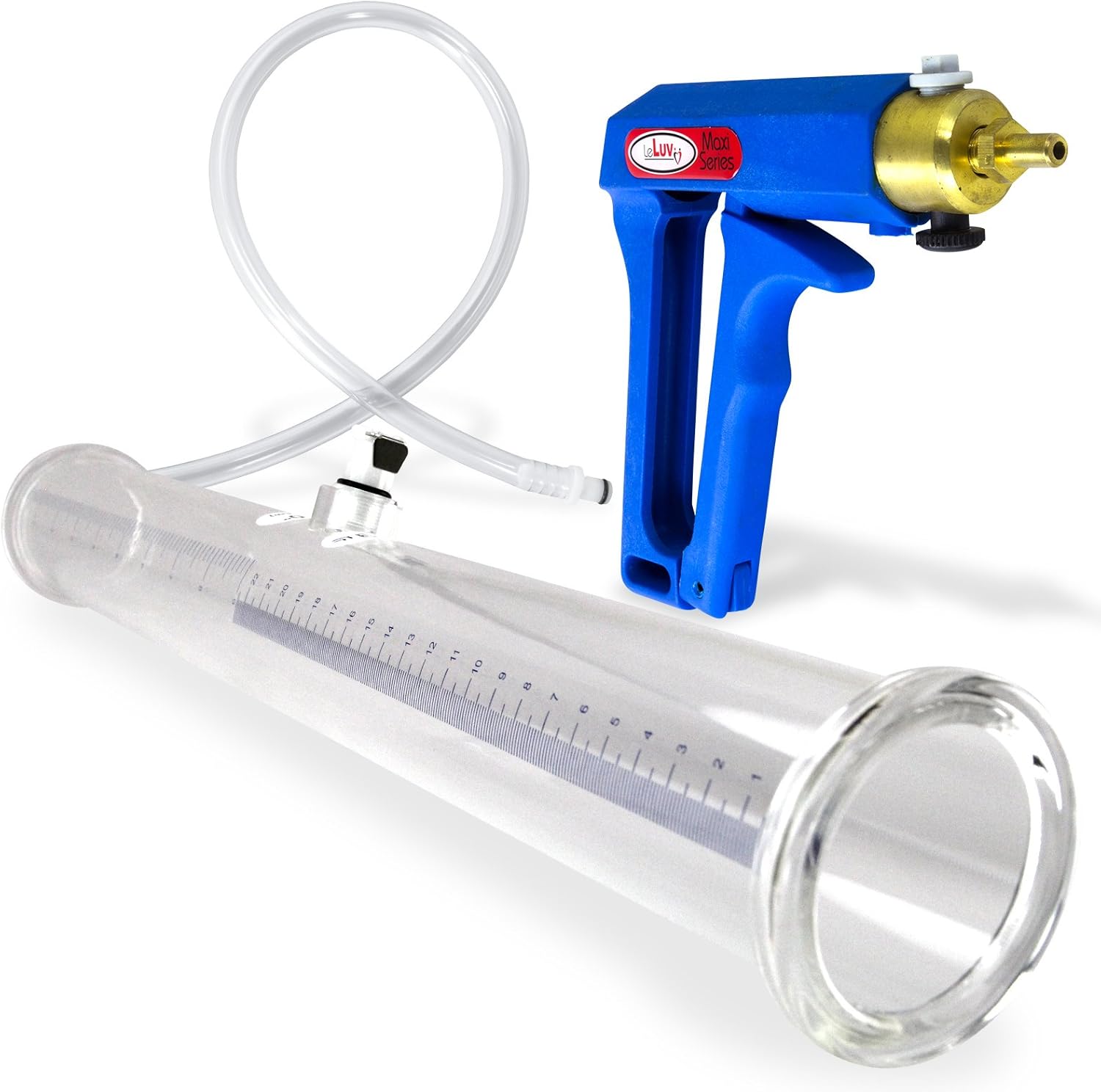 LeLuv Penis Vacuum Pump Maxi Blue for Natural Male Enhancement
