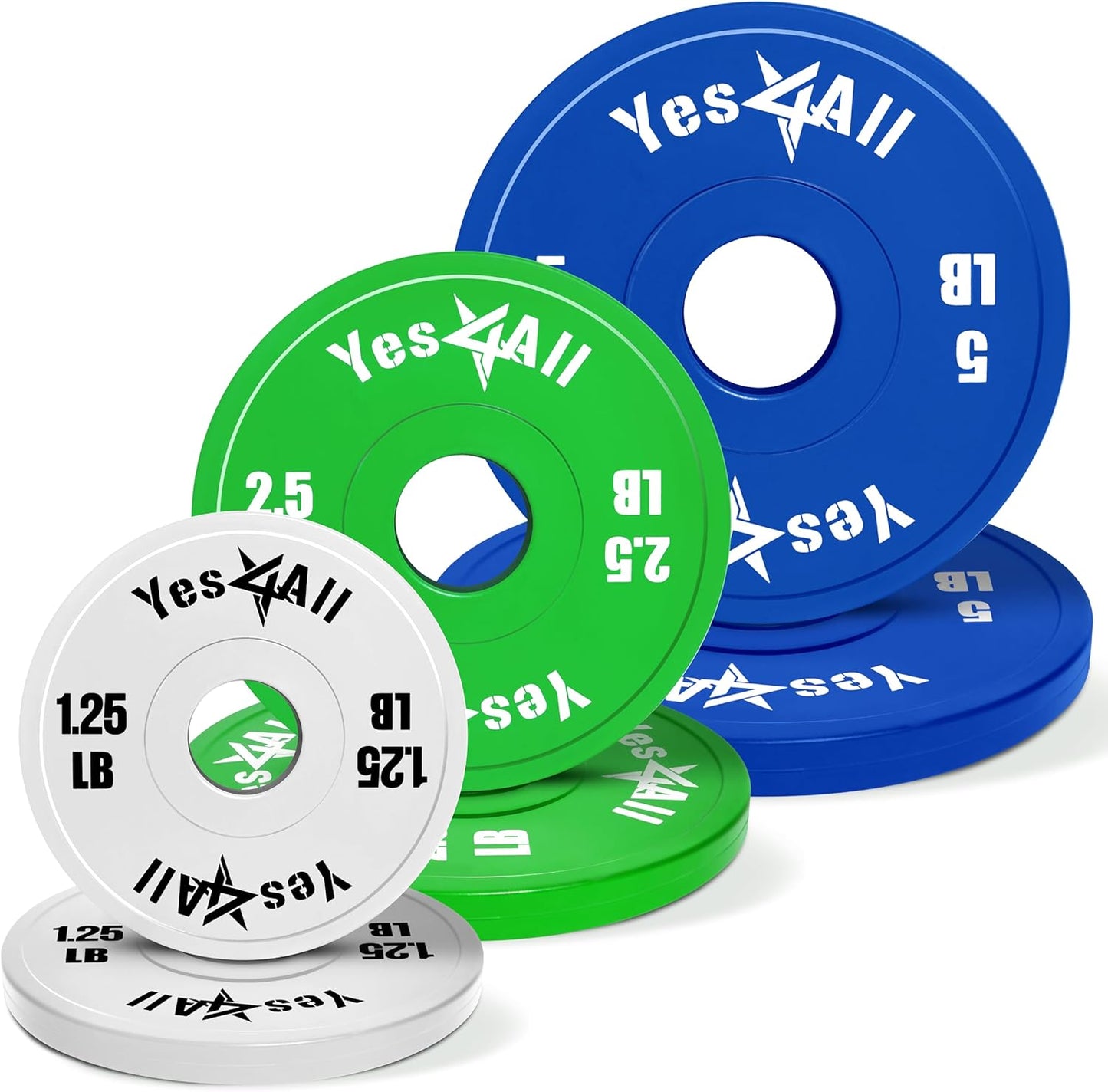 Yes4All Fractional Weight Plates Set for Effective Weightlifting