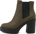 Elegant Lug Sole Chelsea Ankle Boots for Women's Fashion