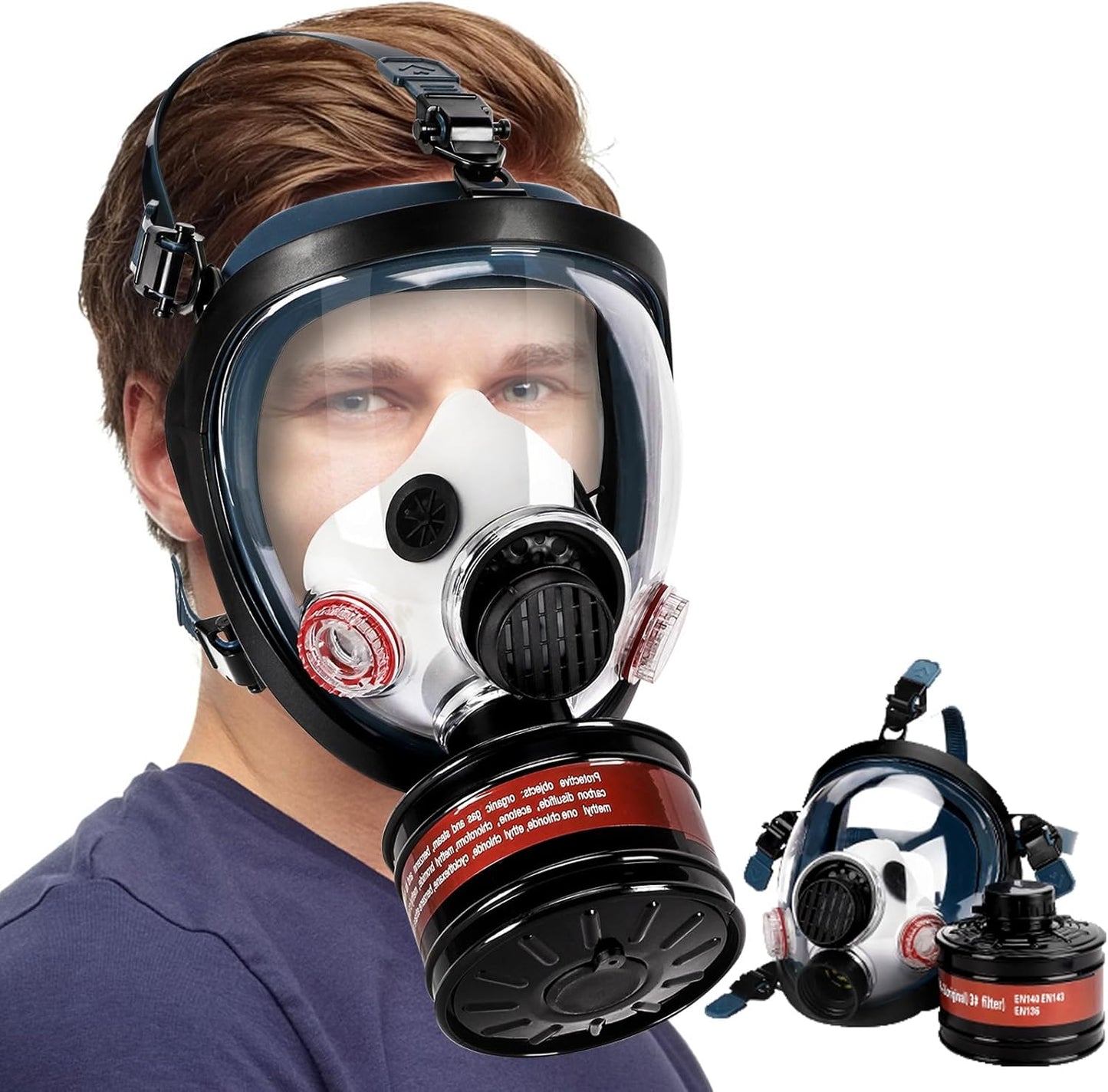 Full Face Respirator Mask for Chemical and Nuclear Safety
