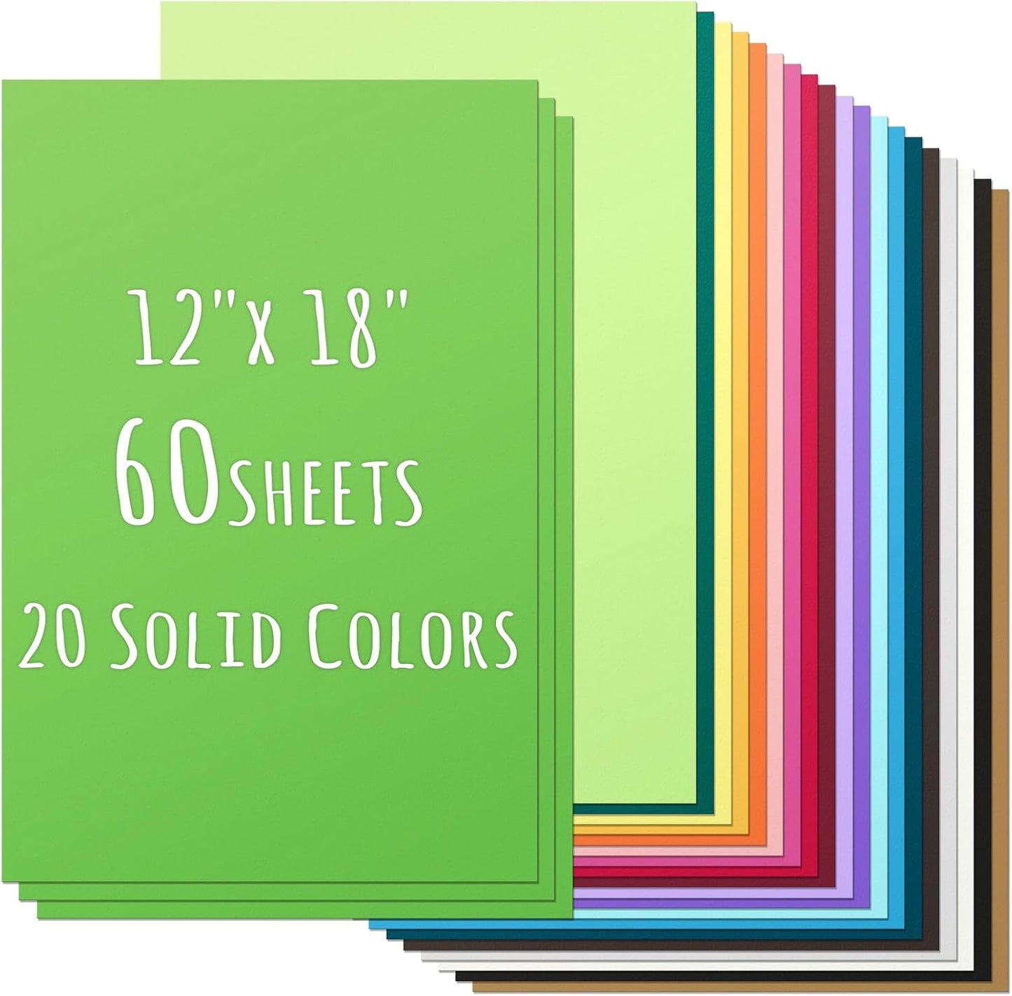 12x18 Inch Heavyweight Card Stock Paper for Crafting and Printing