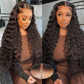 7x5 Glueless Deep Wave Human Hair Wig 28in - Wear and Go