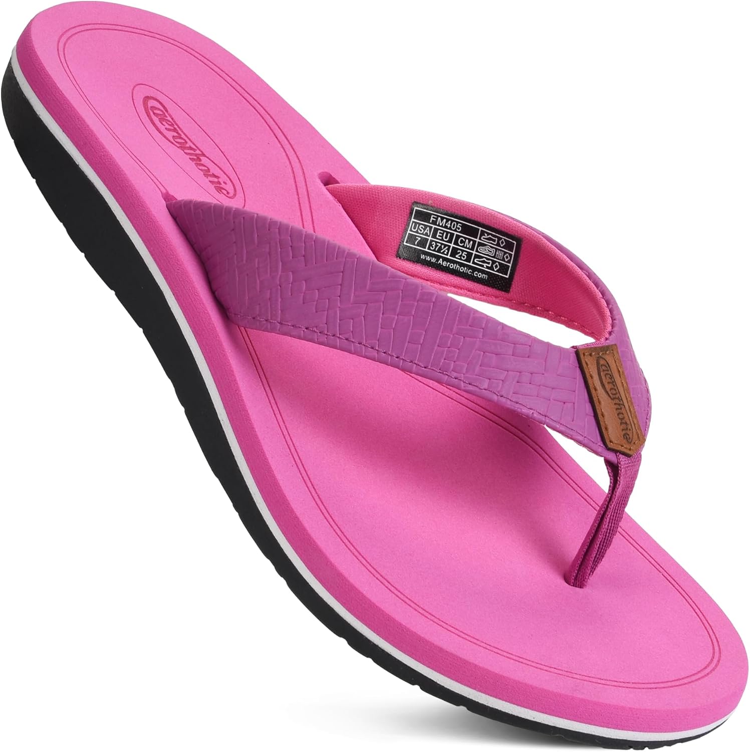 AEROTHOTIC Womens Flip Flops with Arch Support for Comfort
