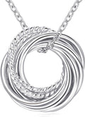 Sterling Silver Elegant Necklace for Women's 90th Birthday Gift