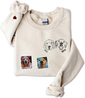 Custom Dog Ears Embroidered Sweatshirt - Personalized Mom Hoodie Gift