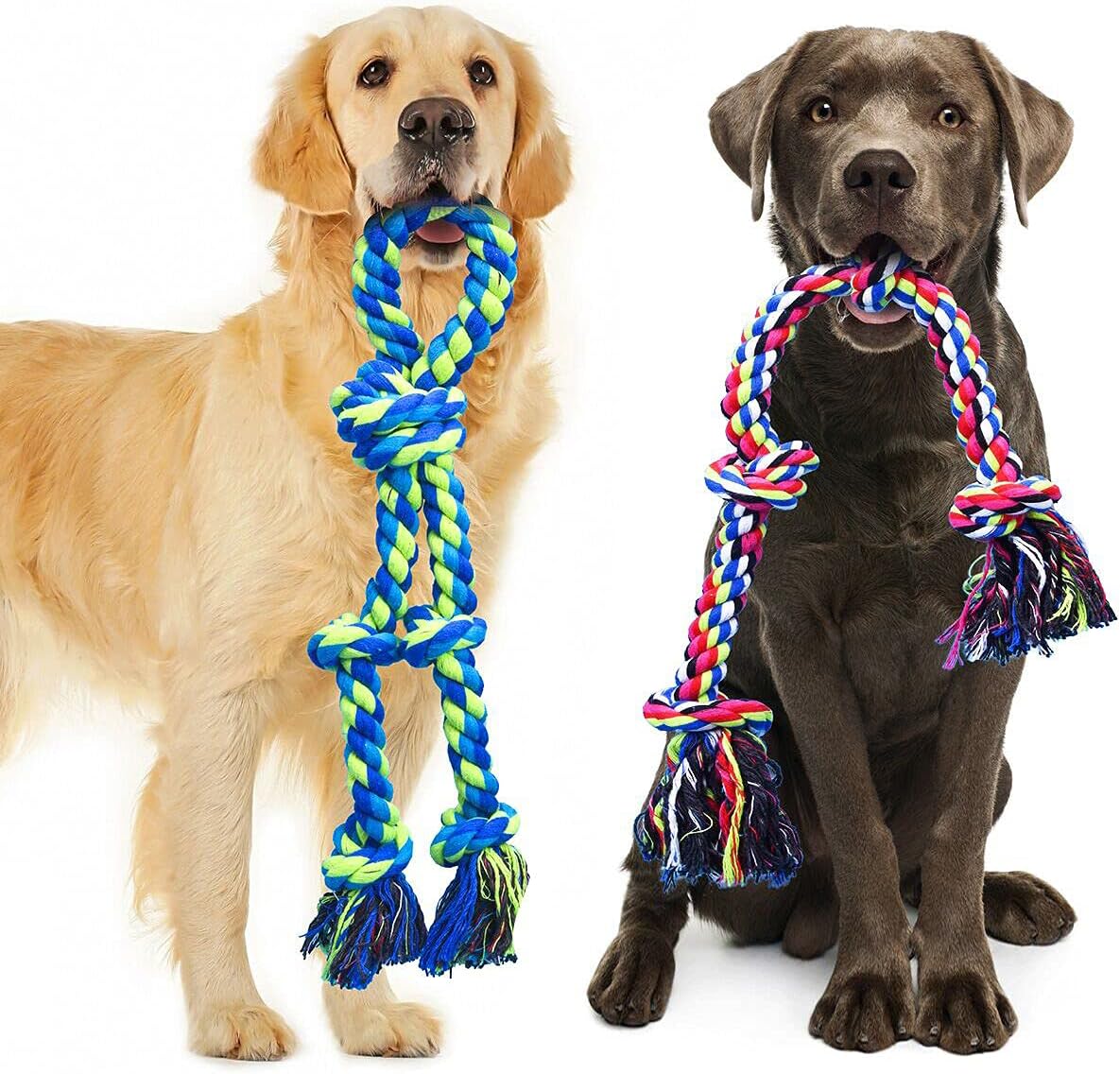 Feeko Indestructible Dog Rope Toys - Heavy Duty Chew Fun!