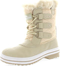 POLAR Womens Snow Boot Quilted Short Winter Waterproof Boots