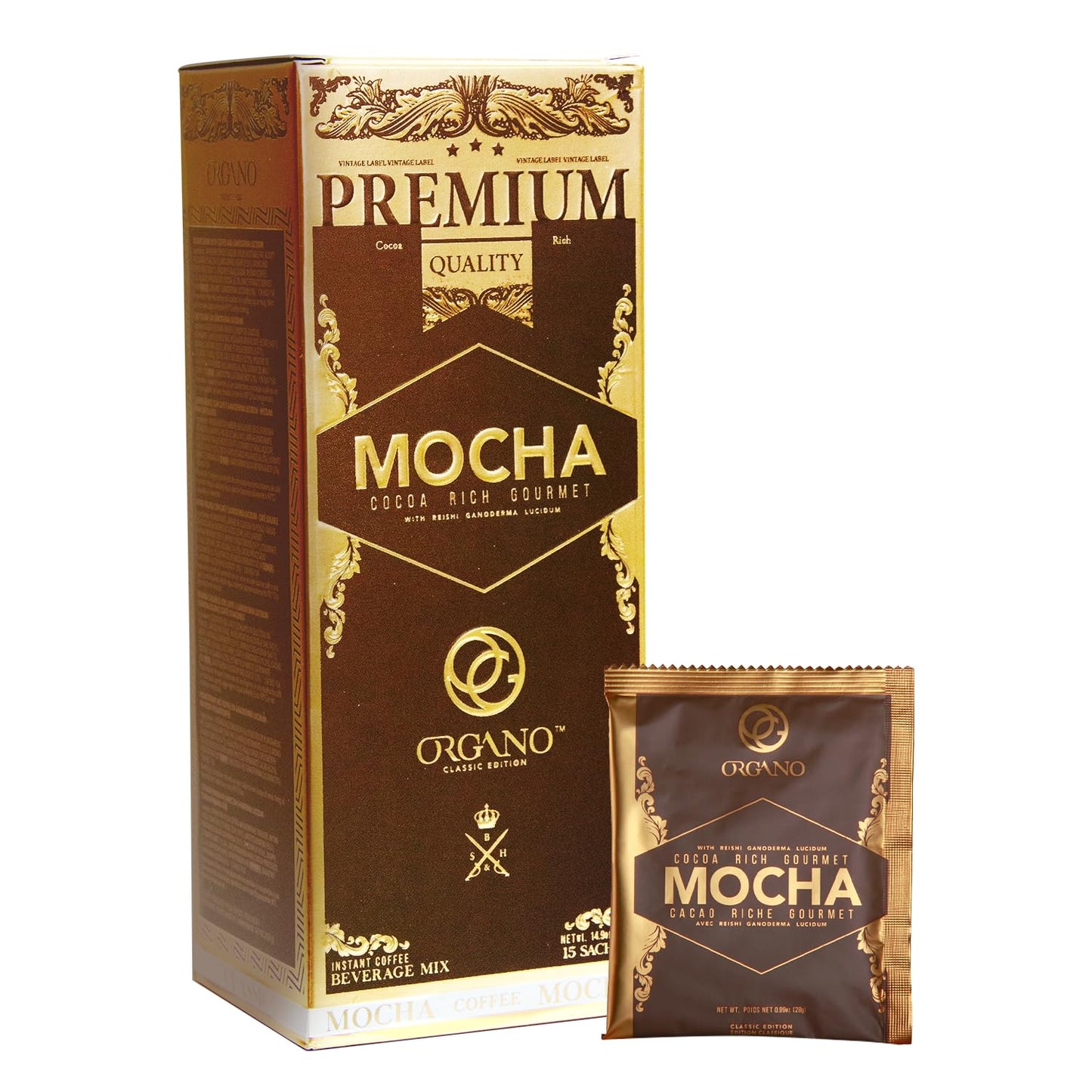 ORGANO Gourmet Cafe Mocha Sachets for Delicious Coffee Bliss