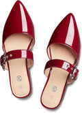 Rekayla Mules for Women Adjustable Strap Pointed Toe (Style GTNR)