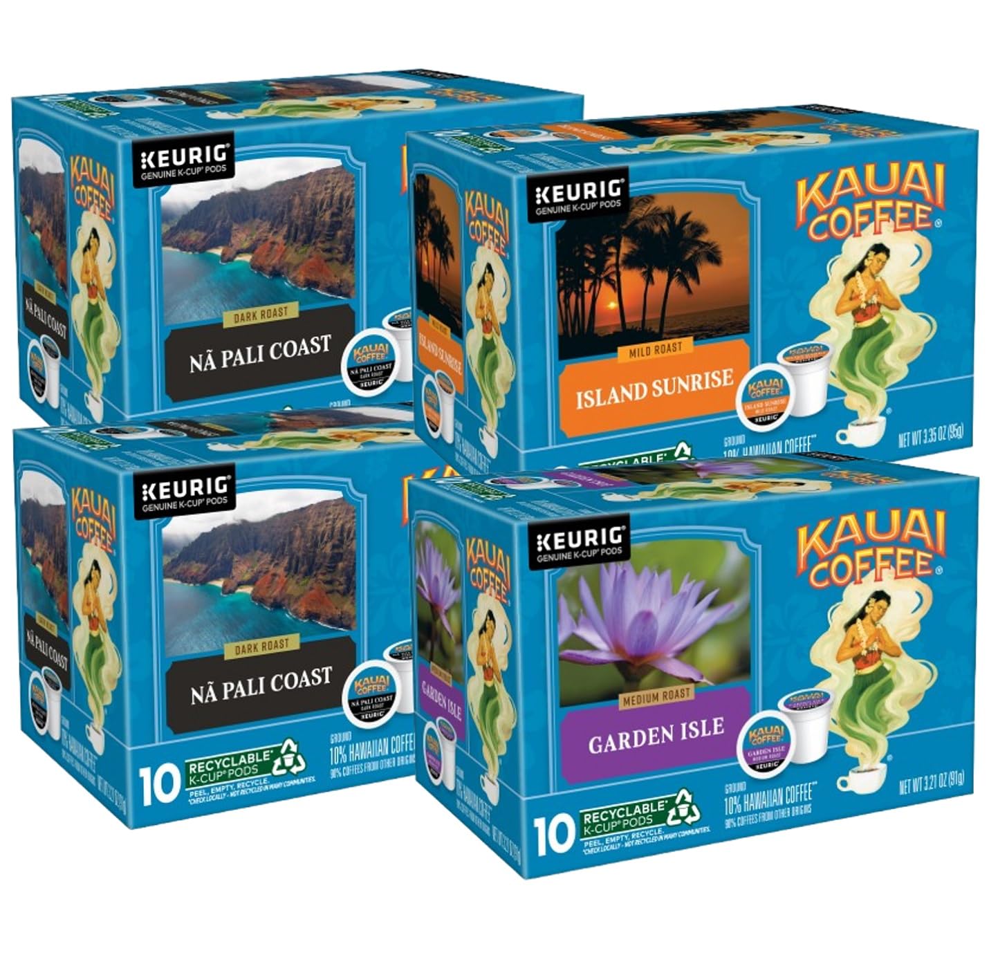Kauai Coffee K-Cup Pods for Keurig Brewers - Rich Hawaiian Blend