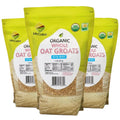 Organic Whole Oat Groats 2lbs Pack of 3 - Nutty Whole Grain Oats