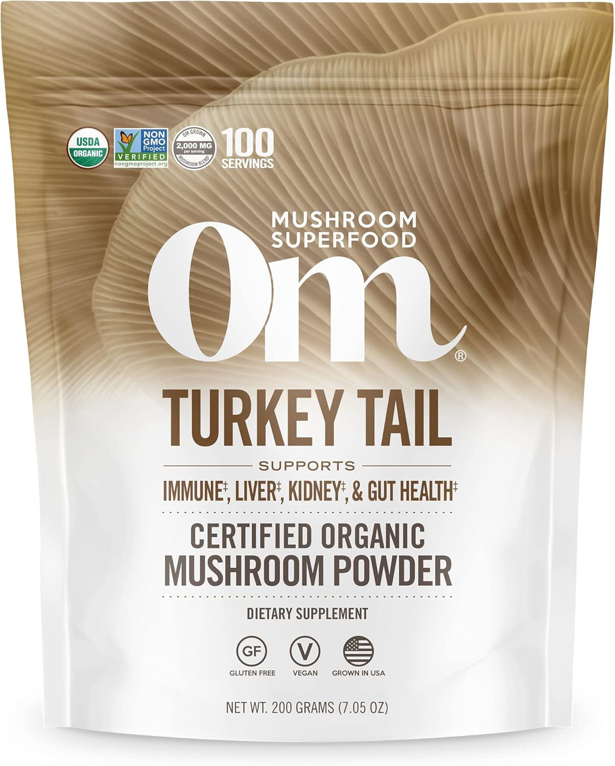 Turkey Tail Organic Mushroom Powder for Immune Support