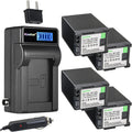 Kastar 4-Pack BP-828 Battery and Charger for Canon Cameras