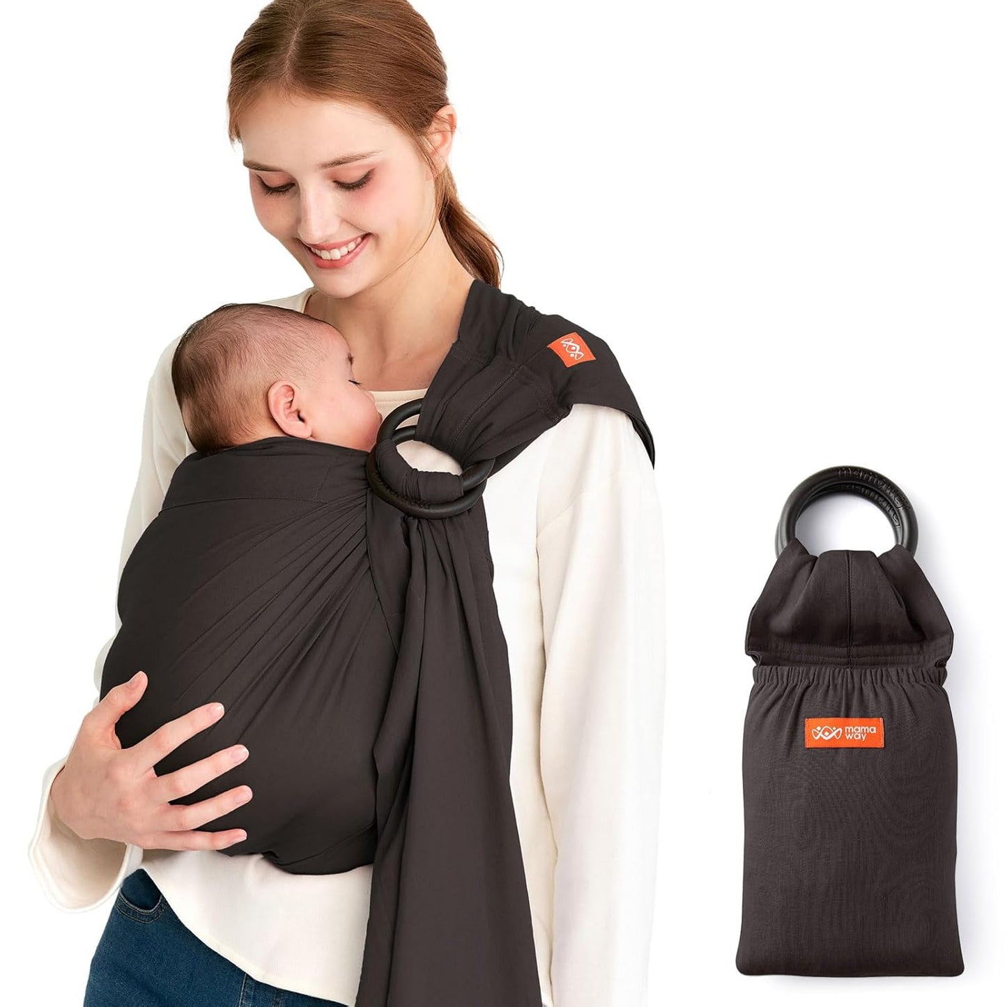 Mamaway Baby Ring Sling Carrier for Newborns and Toddlers