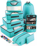 Veken 8 Set Packing Cubes for Kids and Travel - Organized Luggage