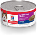 Hill's Science Diet Senior 7+ Wet Cat Food, Beef Minced - Senior