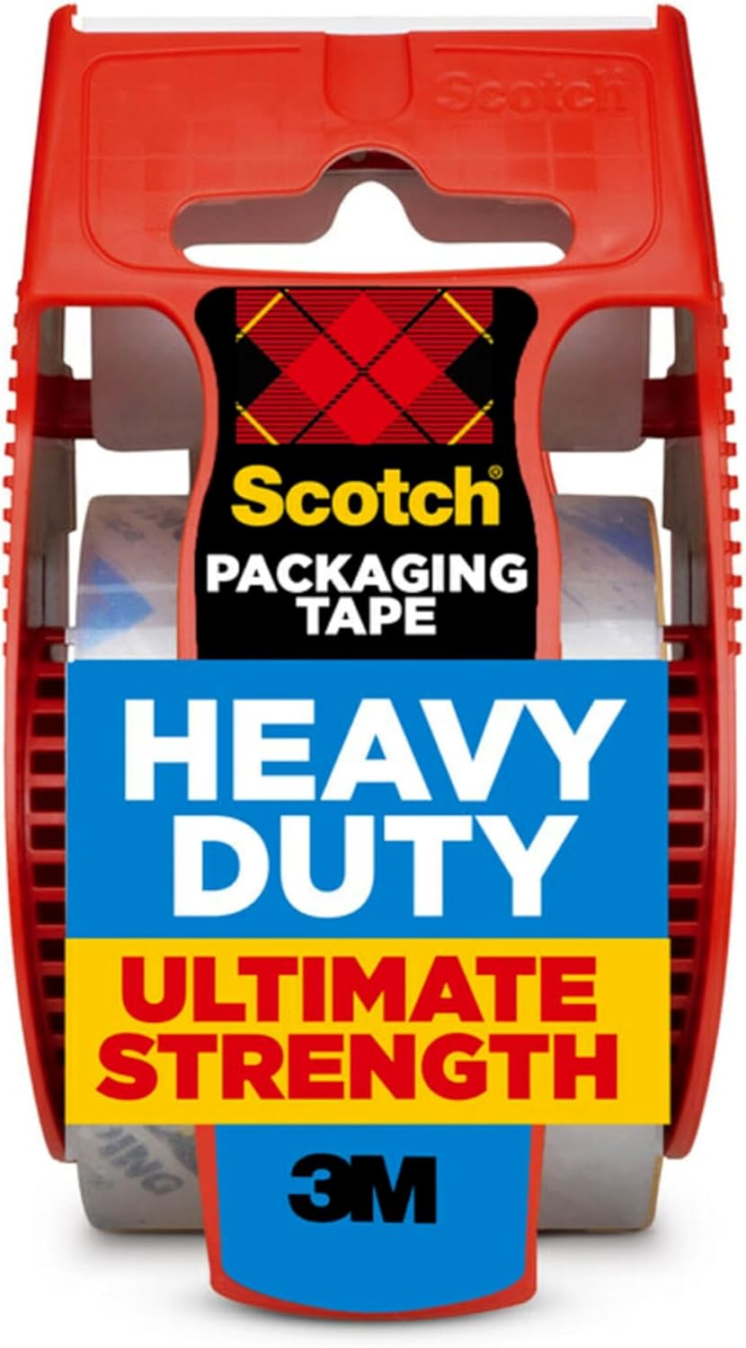 Scotch Heavy Duty Clear Packing Tape - Strong Adhesive for Secure Shipments